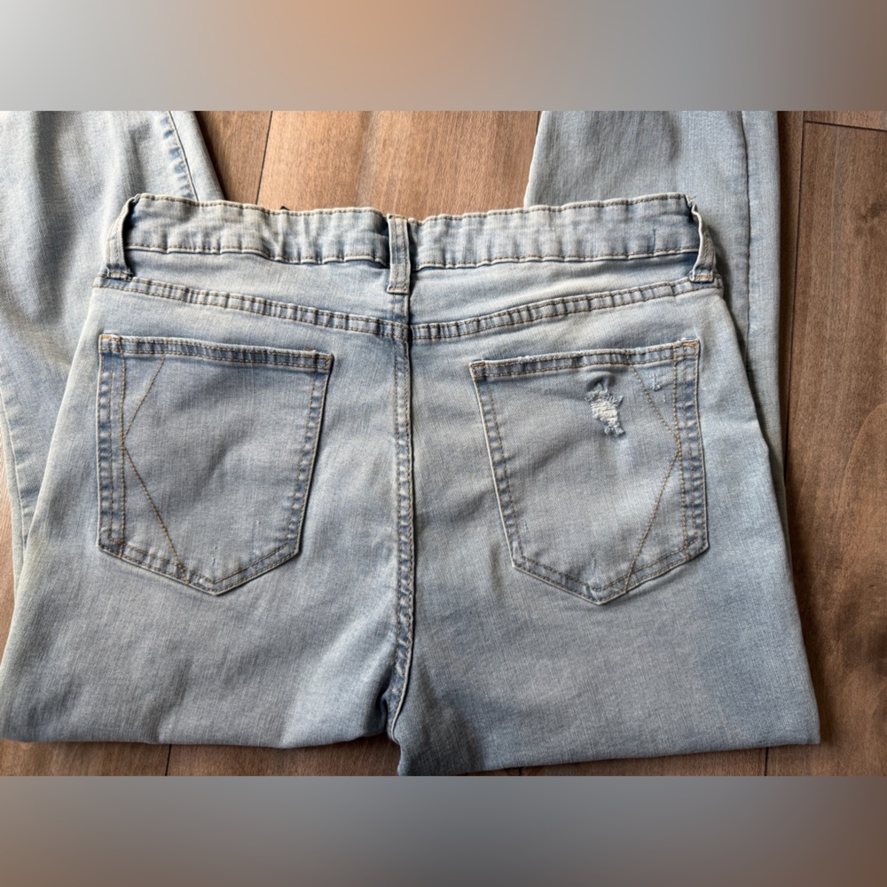 Light Blue Distressed Jeans size 13/31 - Picture 5 of 7